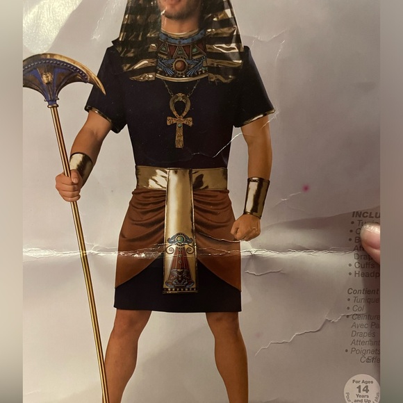 In Character Pharaoh Halloween Costume NWT - Picture 2 of 10